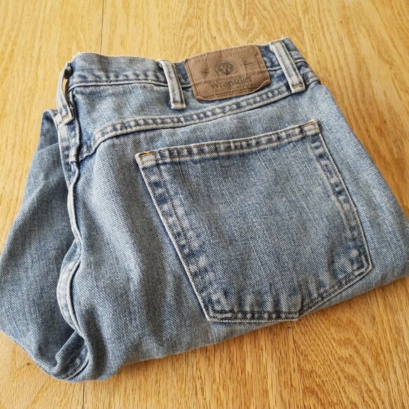 Wrangler Mens Relaxed Fit Blue Jeans 35x28* Mid Rise 97601VR - Picture 1 of 8